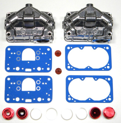 Holley QFT AED 4150 4500 Fuel Bowl Conversion Kit Four BBL Dual Accelerator Pump