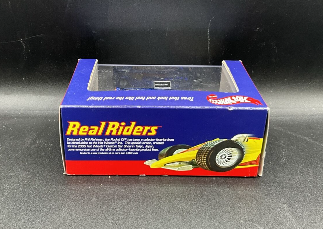 ミニカー Hot Wheels Rocket Oil Real Riders 2005 2005 Hot Wheels Tokyo Japan Custom Car Show Real Riders BLUE