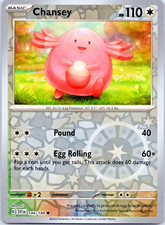 Chansey - 144/198 : Scarlet & Violet : Reverse Holo : Pokemon TCG : Mint Card