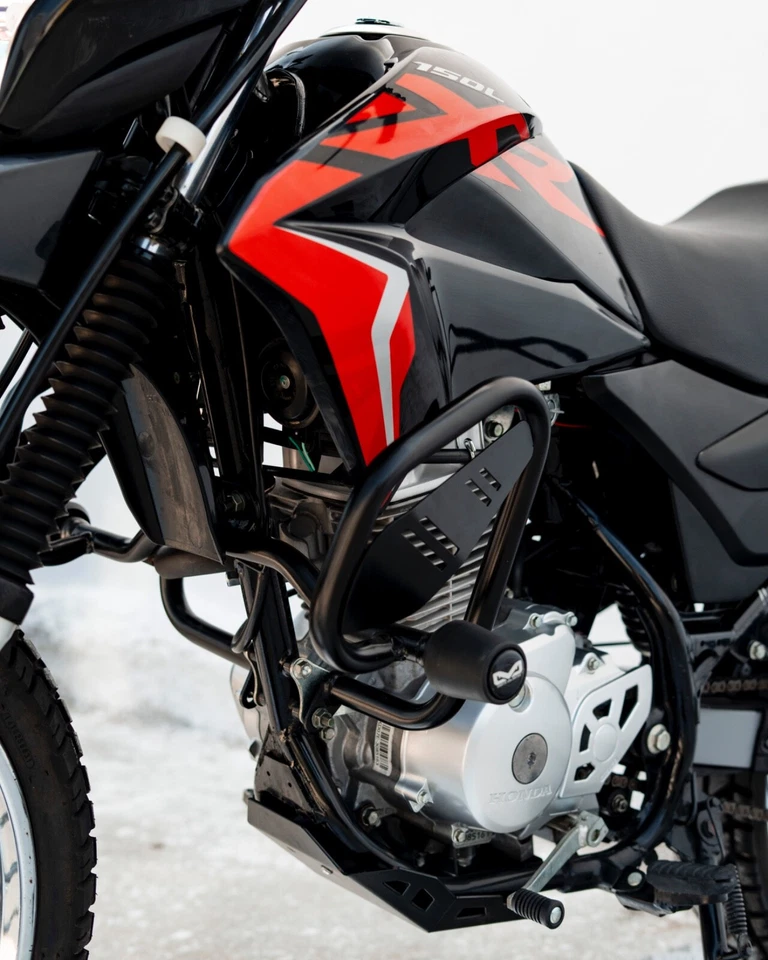 HONDA XR 150L XR 125L BARRA DE CHOQUE DESLIZANTE NEGRA Foto 4 de 4