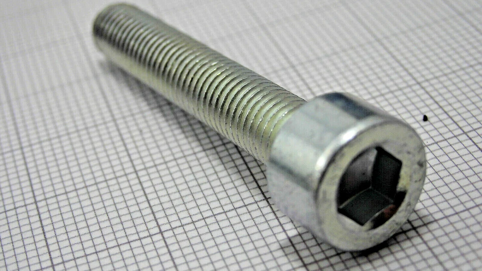 Vis M7 X 40 Mm 12 Pièces Inbus® 8,8 Voiture M7X40 - Vis Hexagonale Intérieure - Photo 3/4