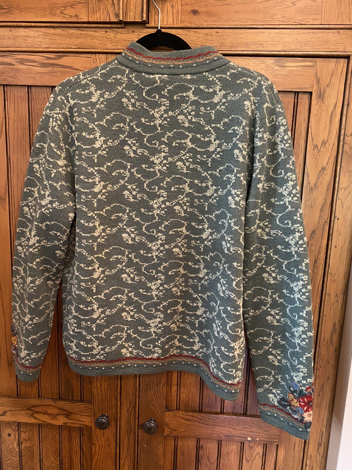 Pendleton Ladies M Wool Lined Zip Jacket Sage Gre… - image 5