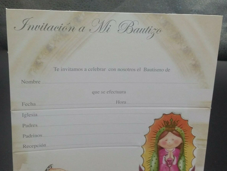 Invitaciones de,A Mi Bautizo (invitaciones de bautizo al bautizo español), Favores  Foto 4 de 4