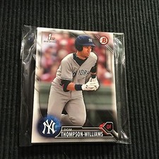 (10) CARD 2016 BOWMAN DRAFT #23 DOM THOMPSON-WILLIAMS PROSPECT LOT  YANKEES