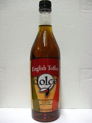 Dolce English Toffee Flavoring Syrup - 750 mL