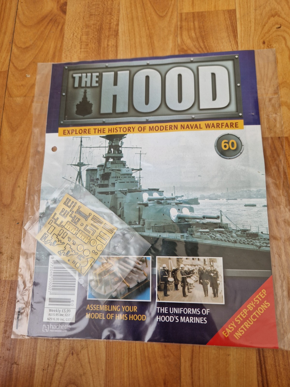 ISSUE 60 HACHETTE BUILD THE HMS HOOD MODEL SHIP 1/200 WW2 BATTLE CRUISER