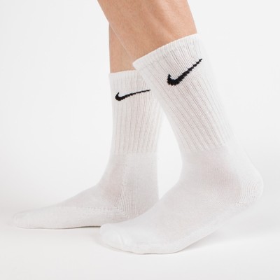 CALZE CALZINI SPORTIVI NIKE UOMO/DONNA SPUGNA COTONE BIANCO 3 PAIA | eBay