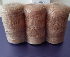 3 Pcs Roll Natural Jute Twine String Thin Ribbon Hemp Gardening Plant Gift Wrap