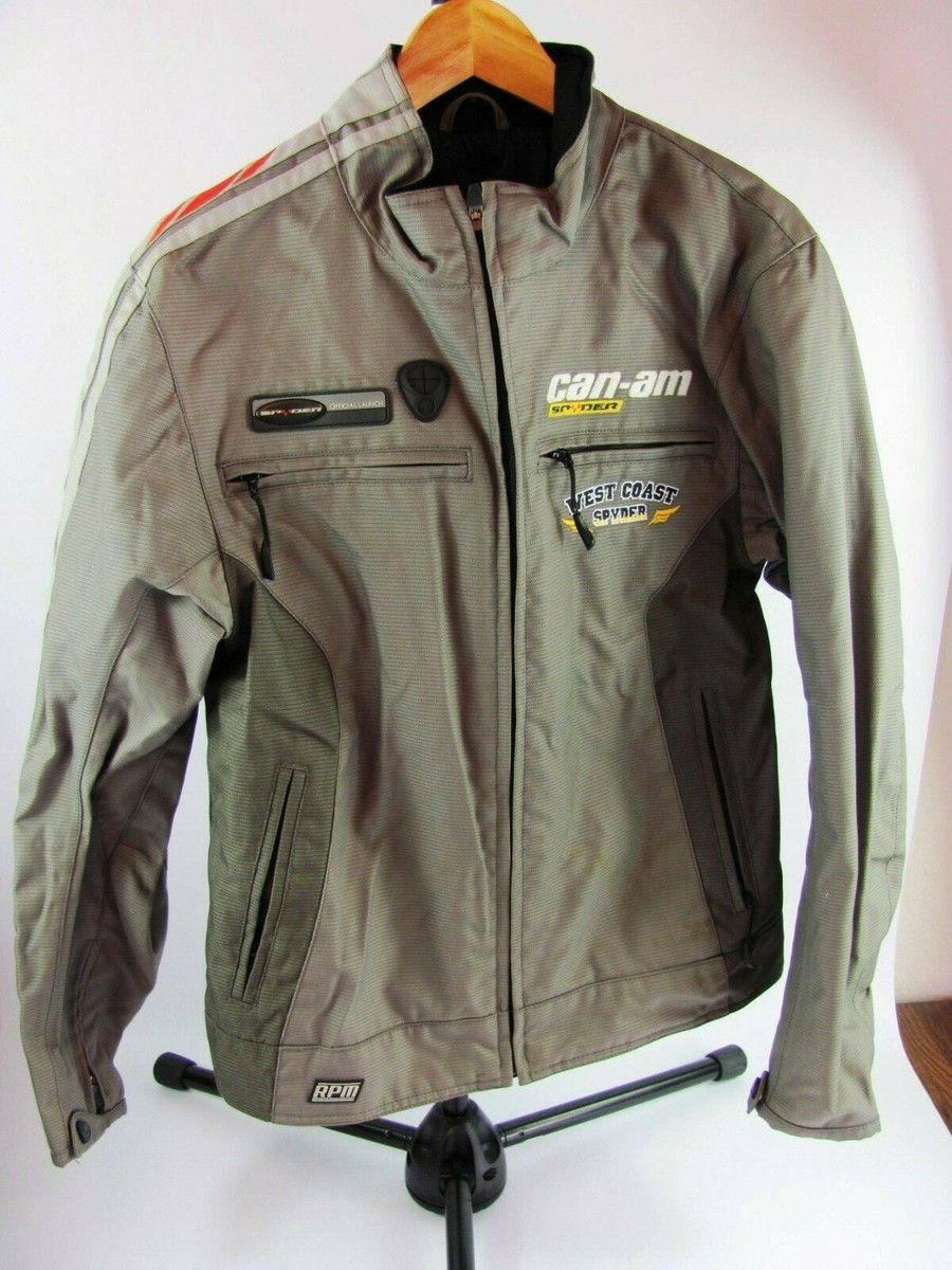 Can-Am Spyder Official Launch Gray Nylon Embroidered Jacket WEST