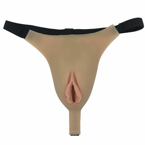Fake Vagina Panty Realistic Girl wear Transgender Crossdresser Hole - Picture 10 of 17
