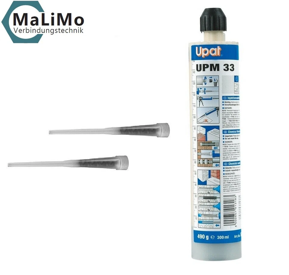 Upat UPM 33 Injektionsmoertel 300ml Montage Verbundmoertel Zulassung 509168