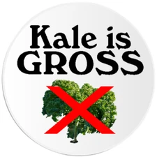 Kale Is Gross - 3 Pack Circle Stickers 3 Inch
