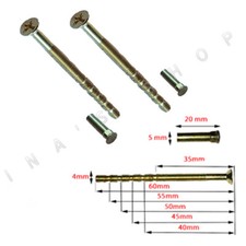 M4 Secure Connecting Screws with Coach Carriage Sleeve for external UPVC door M4