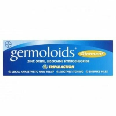 2 x Germoloids Haemorrhoids Ointment 25ml Triple Action **Free Delivery**
