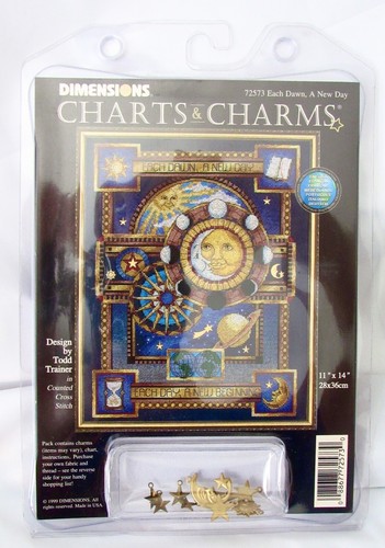 1999 Dimensions Charts & Charms Each Dawn a New Day Kit 72573