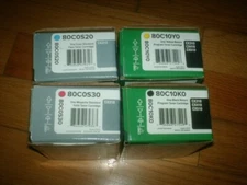 GENUINE SET 4 LEXMARK TONER CARTRIDGES 801K 801C 801Y 801M CX310 NEW SEALED