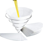 30 Pack 10" Deep Fryer Oil Filters, Best Non Woven Cooking Oil Strainer, Premium