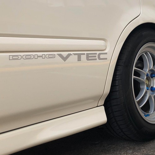 DOHC Vtec Sticker 92-00 Honda Civic Si Die Cut Vinyl OEM 1.2" x 16" - Picture 2 of 2