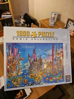 Neu König Puzzle Comic Sammlung CRAZY WORLD   - 1000 Teile - 5011