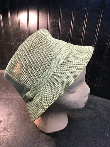 Woven khaki bucket hat sun beach brim woven coastal womens one size - Picture 4 of 5