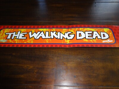 Toys R Us STORE DISPLAY SIGN Valance Blasters The Walking Dead 48''long 5.25''high