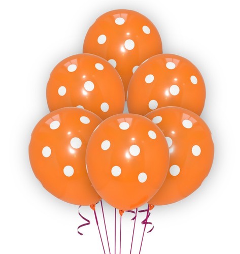 Globos de lunares de 12" estampados irregulares de látex para fiestas globos lisos decoración Reino Unido - Imagen 8 de 25