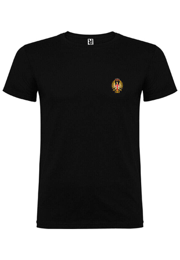 CAMISETA MANGA CORTA ALGODON NEGRA GUARDIA CIVIL,POLICIA,LEGION,AIRE, TIERRA