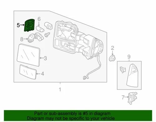 Lámpara marcadora lateral Super Duty Ford F150 F250 F350 2008-2016 OEM NUEVA 7C3Z-13776-A Foto 2 de 4