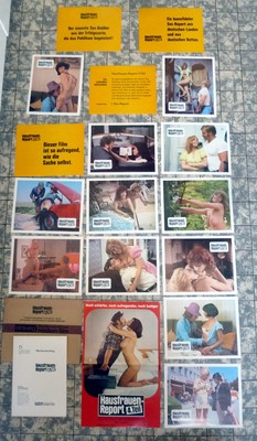 Hausfrauen Report 4. Teil 16 AUSHANGFOTOS + A1 + WR ´73 EROTIK