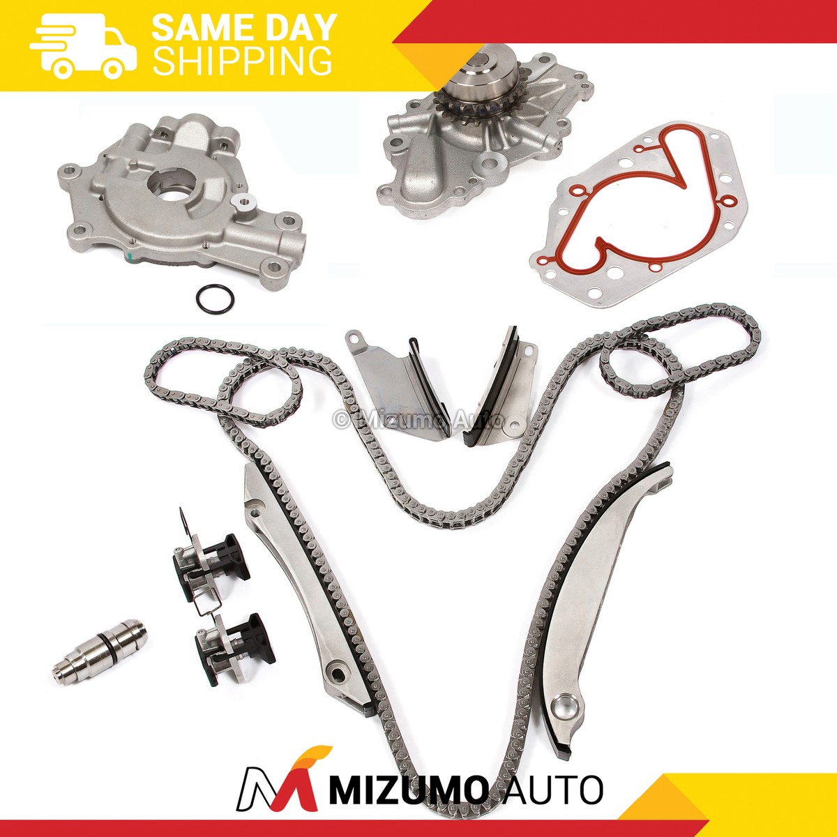 Timing Chain Kit W/o Gears Water Oil Pump Gasket Fit 02-06 - Foto 4