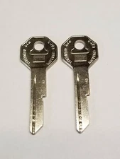 NOS Lot (2) OEM GENERAL MOTORS CARS Independent Lock Co TYPE C Key BLANK Uncut