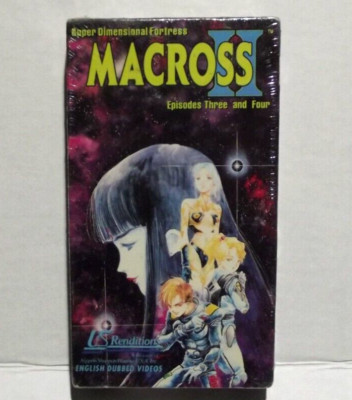 RARE NEW SEALED MANGA VHS MACROSS II 2 Super Dimensional Fortress Episodes 3 & 4