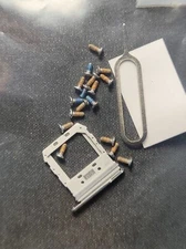 OEM SAMSUNG S10 5G SM-G977U Screws and REPLACEMENT SIM CARD HOLDER TRAY G977U