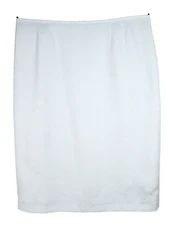 SUIT STUDIO Women's 100% Polyester Pencil Skirt Lined Paisley White Size 18 Plus