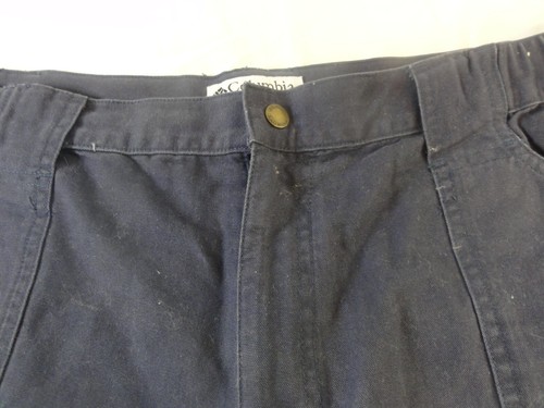 Columbia Mens XL Silver Ridge Cargo Shorts Navy Blue Hiking Camp Pockets - Picture 11 of 11