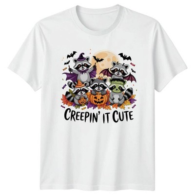 Creepin It süßes T-Shirt Waschbären Halloween Halloween Geschenk für Sie und Ihn