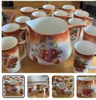 VINTAGE  NIPPON CIDER/LEMONADE 14 PC  SERVING SET -  PRISTINE & VIBRANT COLORS — photo 1