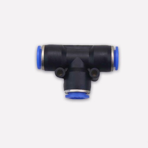 6 Pcs 10mm OD/3/8" Air Tube Hose: Pneumatic Tee Union Push-In Connector Fitting - Picture 3 of 9
