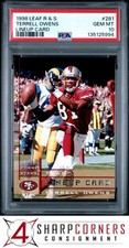 1998 LEAF R &amp; S LINEUP CARD #281 TERRELL OWENS HOF POP 3 PSA 10