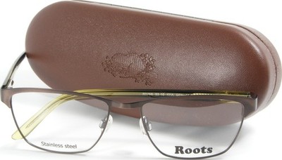 Roots RT768 768 KHA CEN Khaki Brown Green Eyeglasses Glasses Frame 53-16-135 NEW