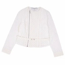 Dior Christian Galiano Season Jacket No Color Total Lace Cotton Used MOLO-0