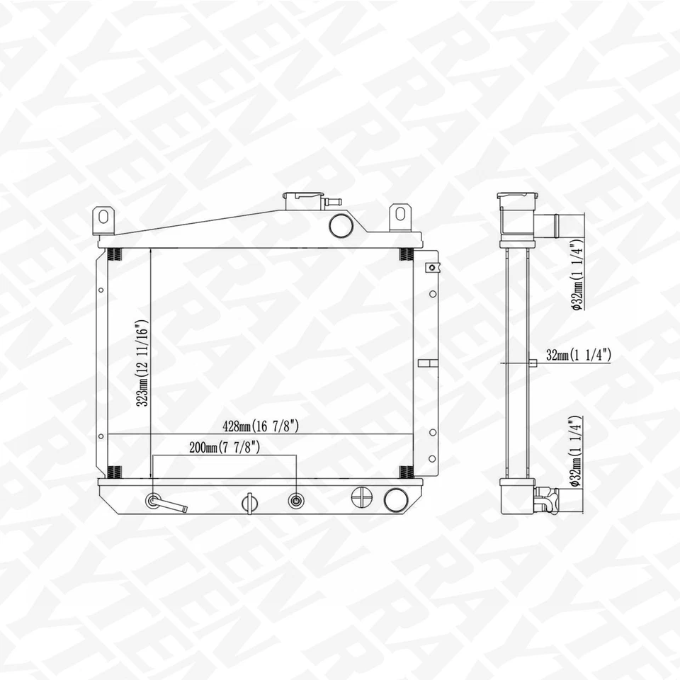 Raditor Fit for 82-80 Toyota Tercel - Изображение 2 из 4