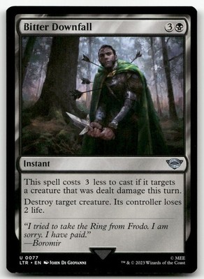 Bitter Downfall #77 (NM) Lord of the Rings LTR Magic MTG