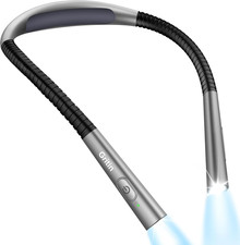 Gritin Leselampe Hals, Buchlampe Bett Mit 4 Farben & 5 Helligkeit - Stufenlos Di