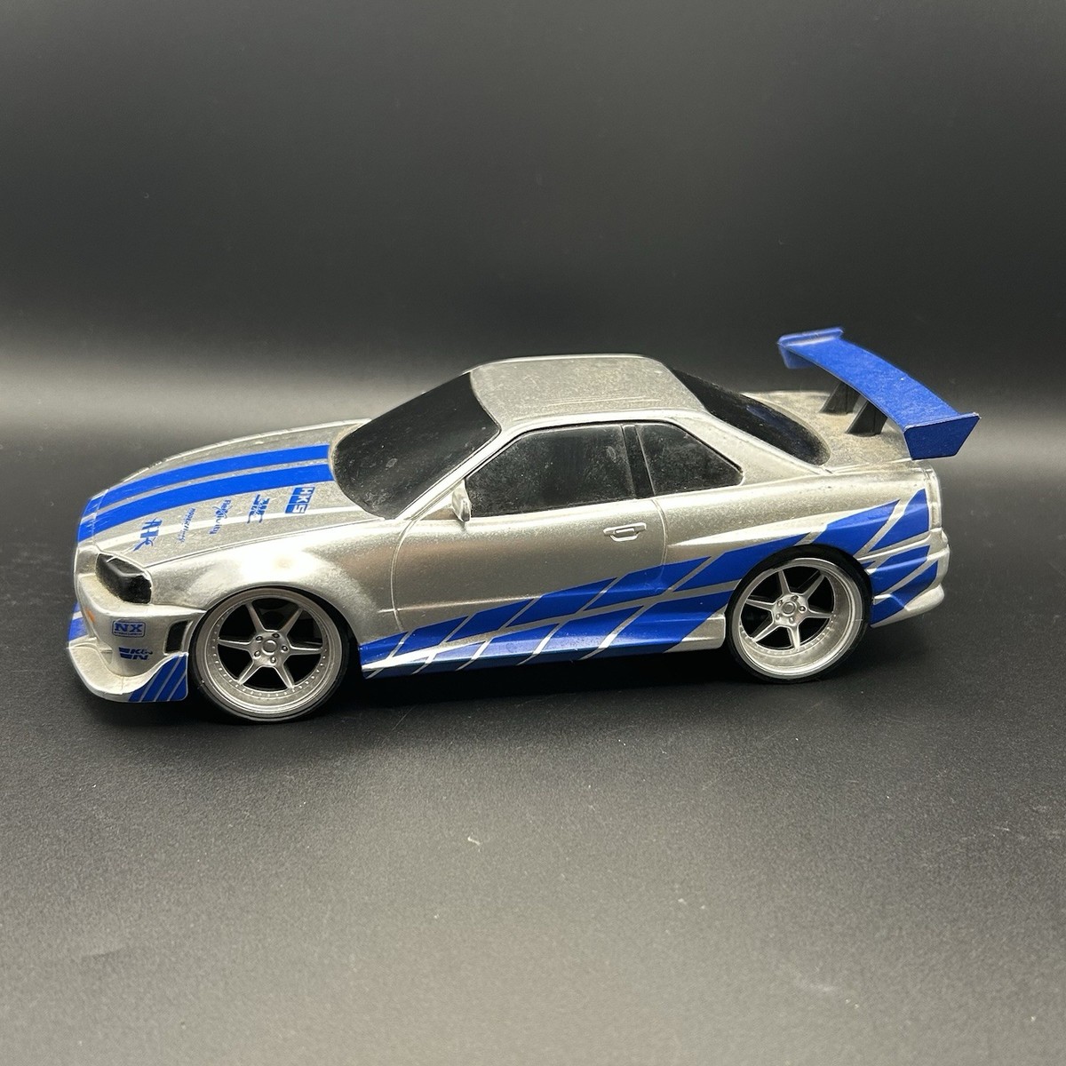 Jada Fast & Furious Nissan Skyline GT-R R34 RC Car NO REMOTE