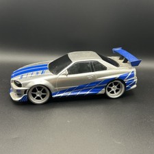 Jada Fast Furious Nissan Skyline GT-R R34 RC Car NO REMOTE Brians UNTESTED