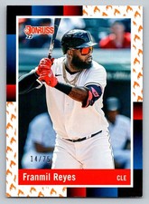 Franmil Reyes 2022 Panini Donruss Retro 1988 On Fire 14/75 Cleveland Guardians