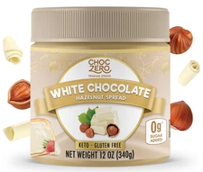ChocZero Keto White Chocolate Hazelnut Spread - Keto Friendly No Sugar Added ...