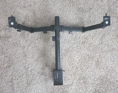 Mount-It! Full Motion Dual Monitor Desk Mount, READ DESCRIPTION 