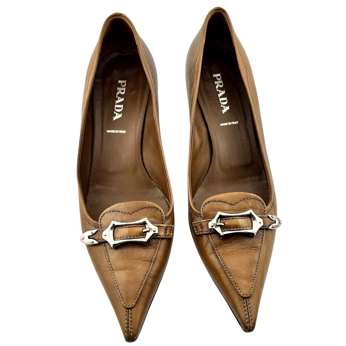 PRADA Buckle Low (1-1.9 in) Heel Height Heels for Women for sale